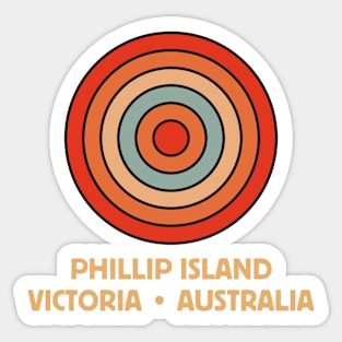 Australian surf design Back and and Front print Sticker